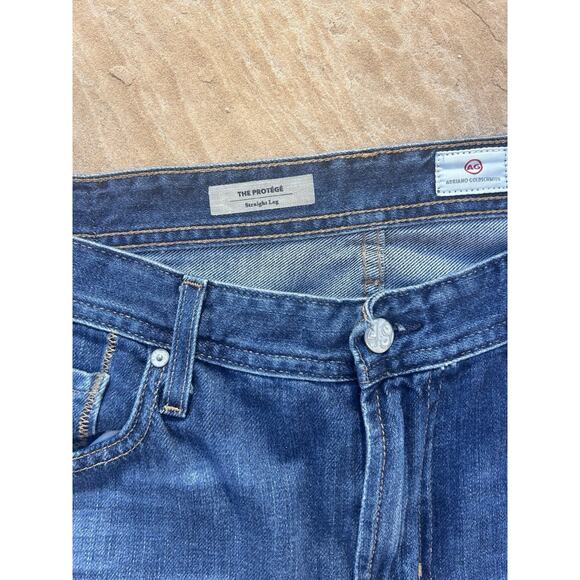 AG Adriano Goldschmied Men's The Protege Straight Leg Blue Denim Jeans 36 - Picture 2 of 4